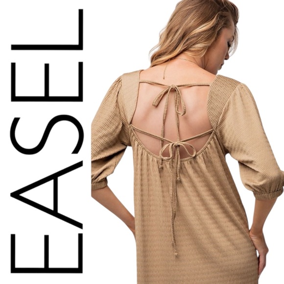 347: EASEL NWT DRESS KHAKI (R1H) - Picture 2 of 2